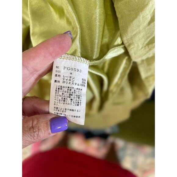 You Know as Pinky tunic dress top women's large chartreuse green size large - Picture 9 of 16